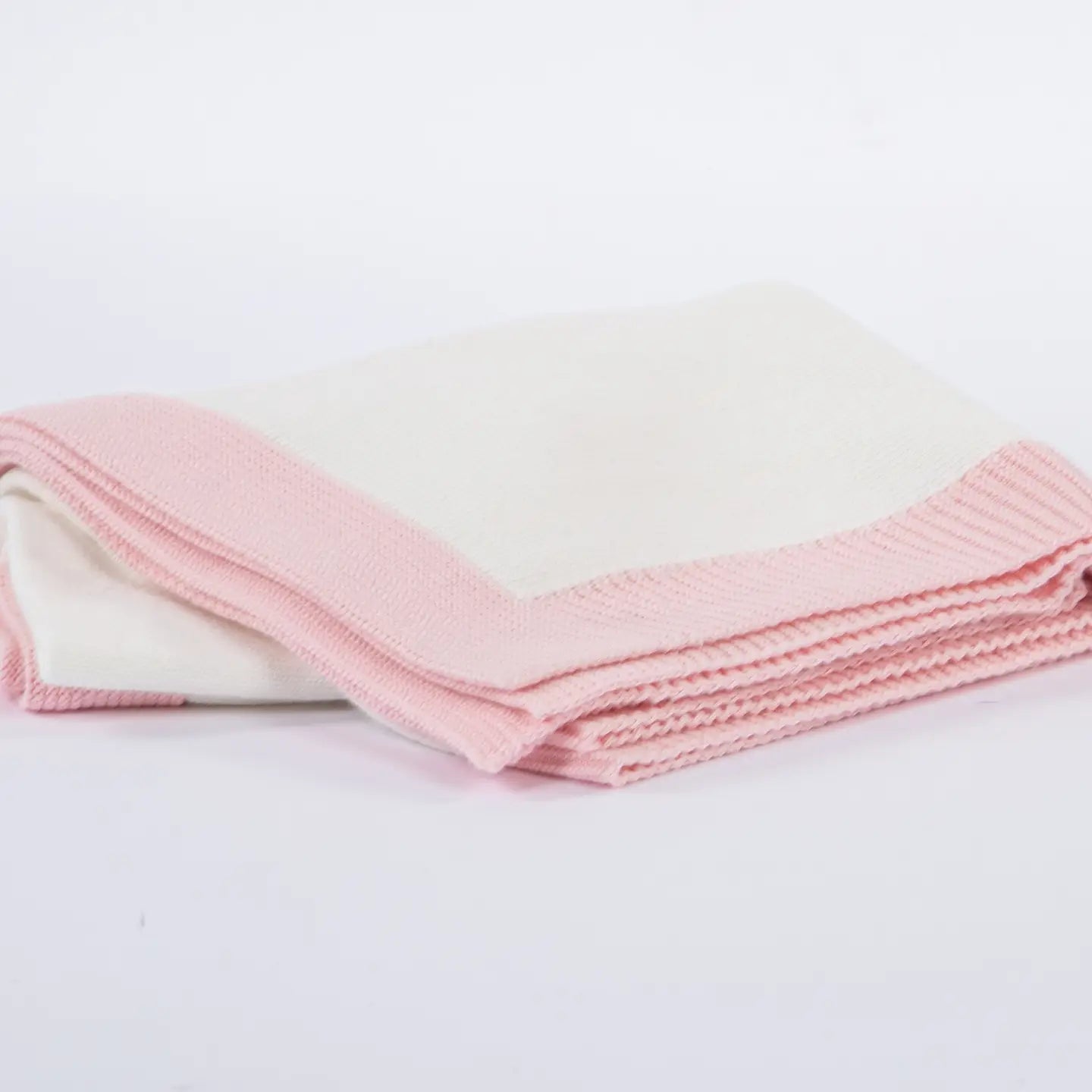 KNIT CONTRAST BLANKET