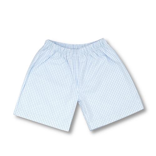 BOYS LONG SLEEVE PLAID POLO