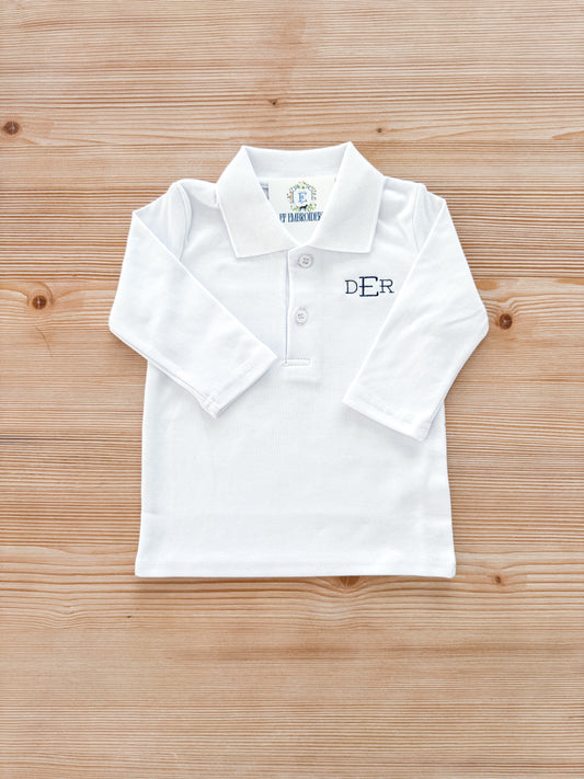 BOYS LONG SLEEVE POLO