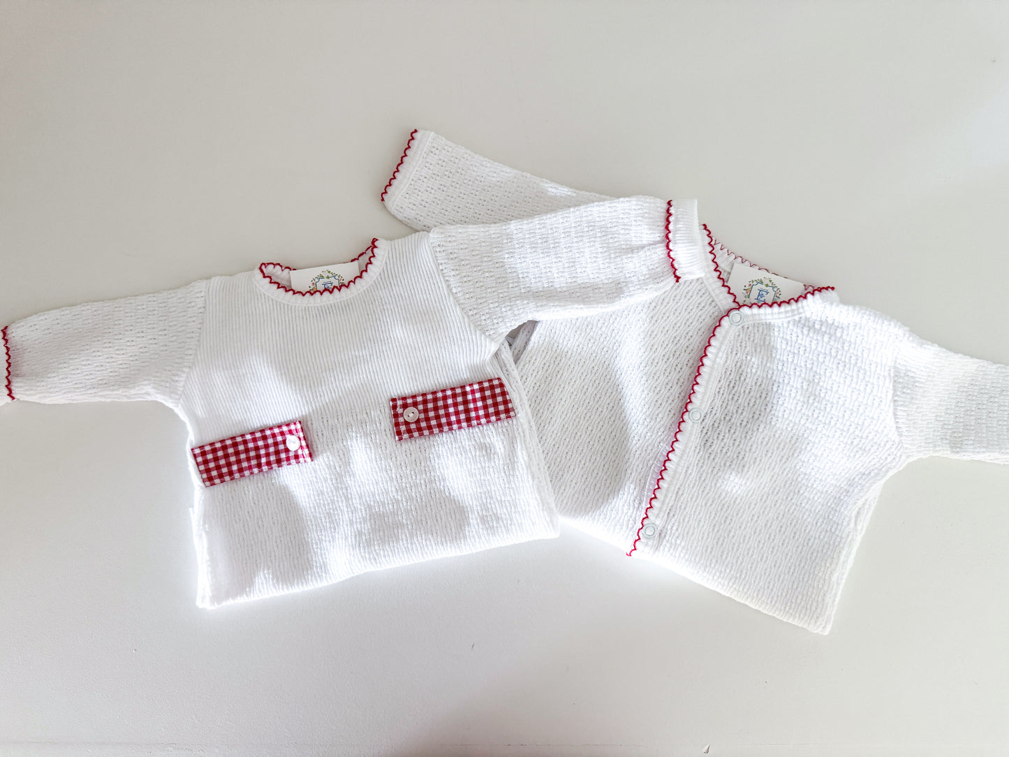 PATY RED KNIT FOOTIE