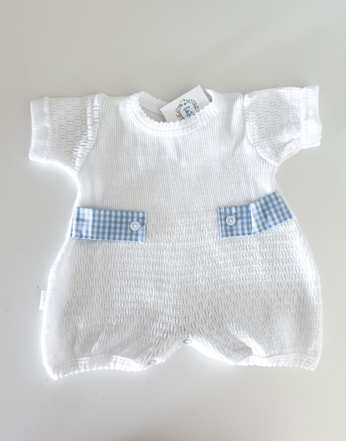 PATY BLUE TAB GINGHAM