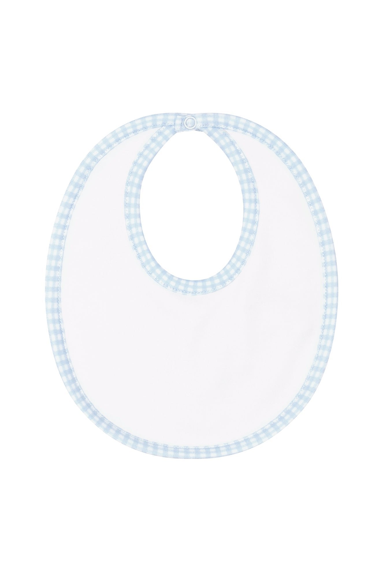 NELLA PIMA BLUE GINGHAM BIB