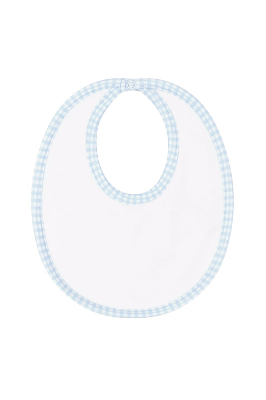 NELLA PIMA BLUE GINGHAM BIB