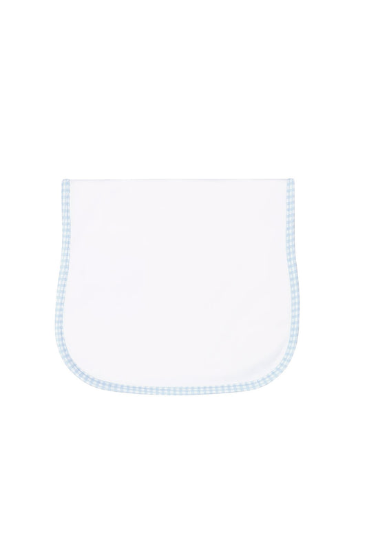 NELLA PIMA BLUE GINGHAM BURP CLOTH