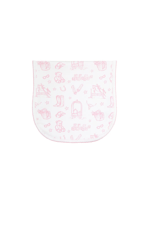 NELLA PIMA GIRLS LONE STAR BURP CLOTH